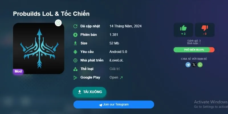 Làm sao để tải probuilds Tốc chiến nhanh chóng và an toàn